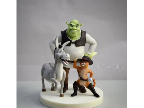 Bonecos estilo 3d manga anime sherk shrek caricato Modelo de impresión 3D