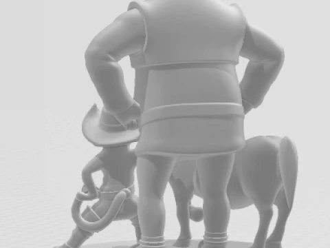 Bonecos 3d style manga anime sherk shrek caricato 3D Print Model