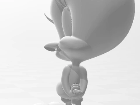 Bonecos 3d style manga anime piu piu caricato 3D Print Model