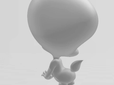 Bonecos 3d style manga anime piu piu caricato 3D Print Model