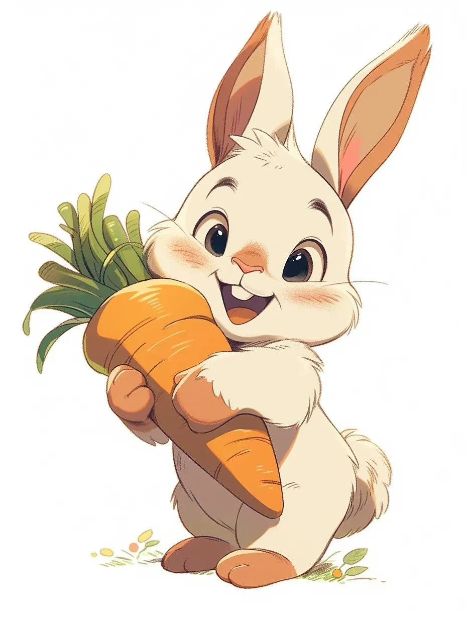 Bonecos 3d style manga anime happy easter pascoa coelho rabbit caricato 3D Print Model .c4d .max .obj .3ds .fbx .stl .blend 