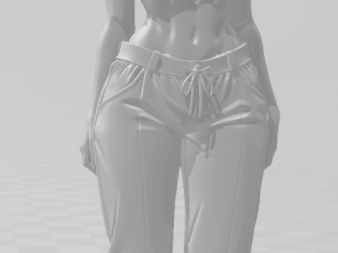 Bonecos 3d style manga anime women lolly girl caricato 3D Print Model