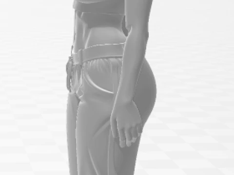 Bonecos 3d style manga anime women lolly girl caricato 3D Print Model