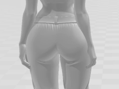Bonecos 3d style manga anime women lolly girl caricato 3D Print Model