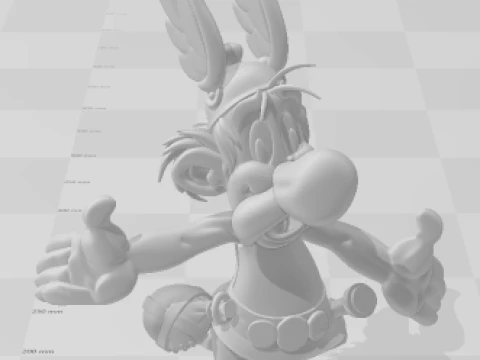 Bonecos 3d style manga anime axterix e obelix caricato 3D Print Model