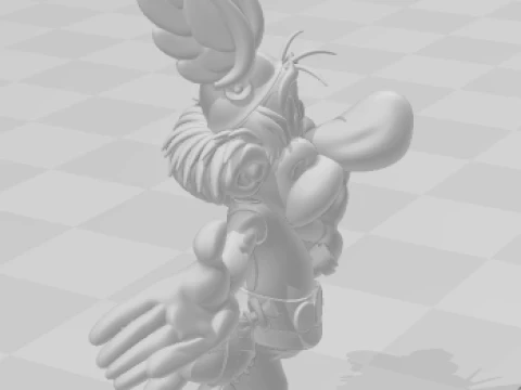 Bonecos 3d style manga anime axterix e obelix caricato 3D Print Model