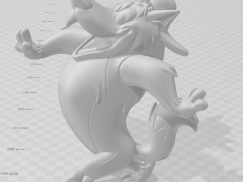 Bonecos 3d style manga anime bicudo lobisomen caricato 3D Print Model