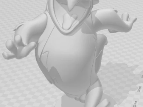 Bonecos 3d style manga anime bicudo lobisomen caricato 3D Print Model