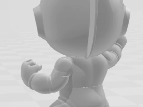 Bonecos 3d style manga anime ultramen belial caricato 3D Print Model