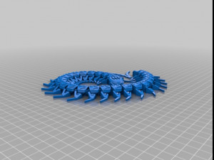 Articulated centipede 3D Model
