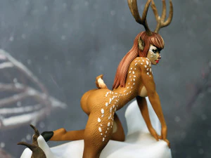 Faun Girl 3D Model