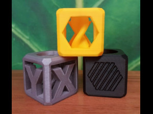 Helix Test Cube - Filament Sample - XYZ Calibration 3D 模型