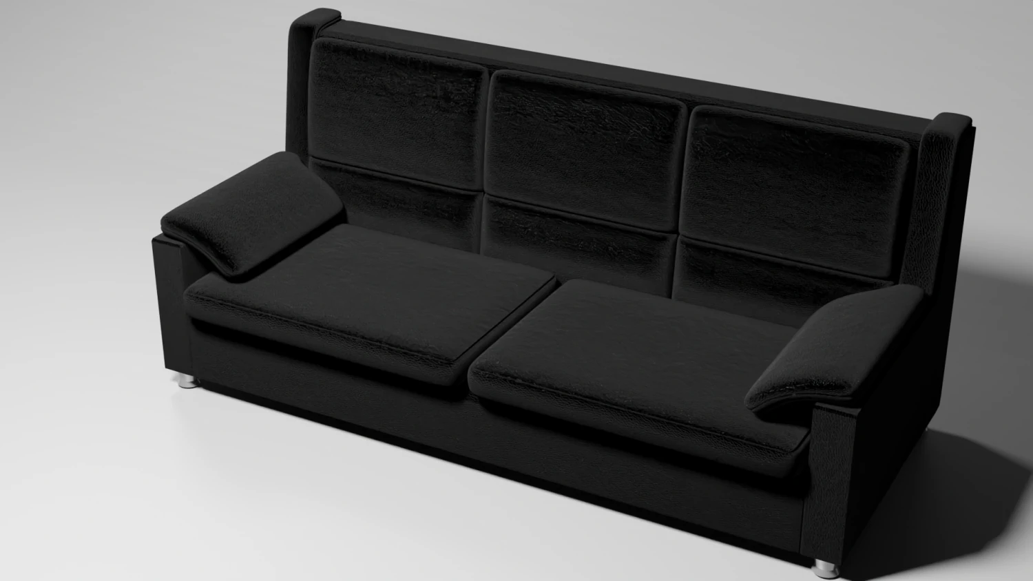leather sofa 3D Model .c4d .max .obj .3ds .fbx .stl .blend 