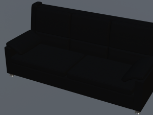 leather sofa 3D मॉडल