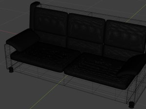 leather sofa 3D मॉडल