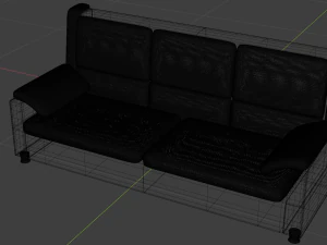 leather sofa 3D Model