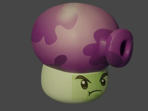 Rauchpilzpflanzen vs. Zombies 3D Druckmodell