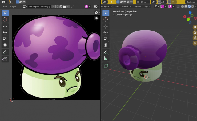 Fume-Shroom Plants Vs Zombies 3D Принт Модель In Игрушки 3DExport