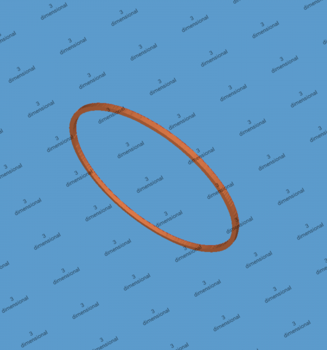 Skinny 3d Ring 3D 모델 .c4d .max .obj .3ds .fbx .stl .blend 