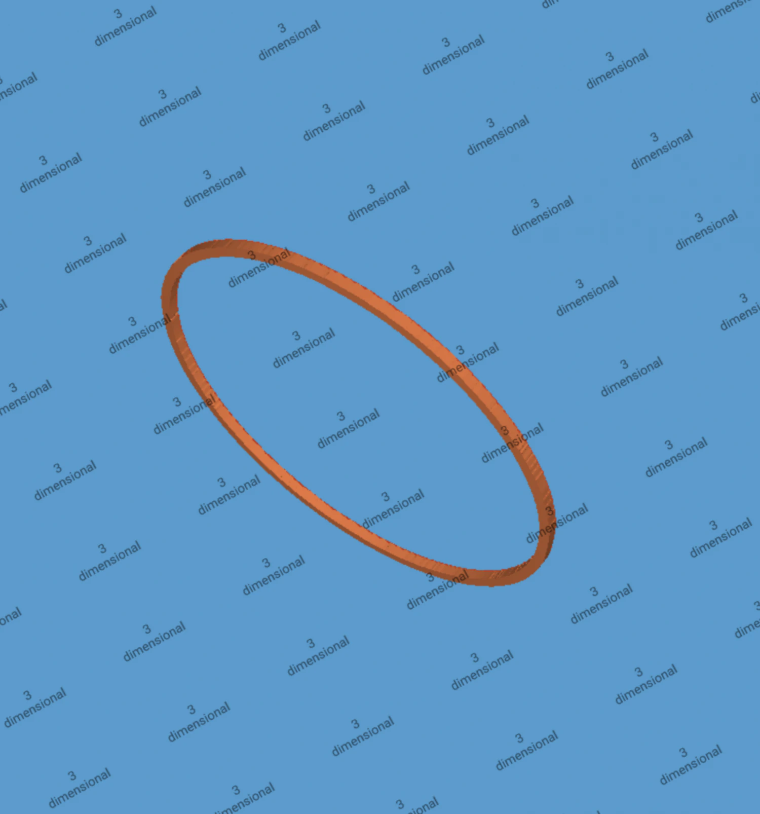 Skinny 3d Ring 3D Model .c4d .max .obj .3ds .fbx .stl .blend 