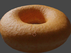 donut with chocolate frosting 3D Model