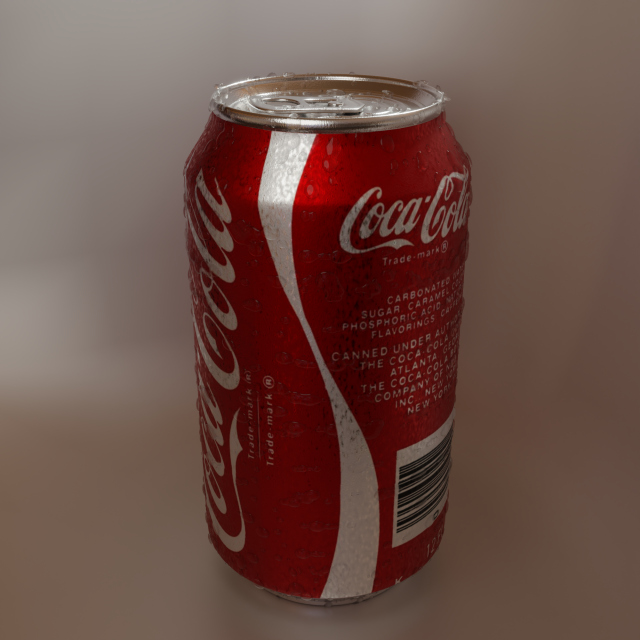 Coca-cola can Model 3D .c4d .max .obj .3ds .fbx .stl .blend 