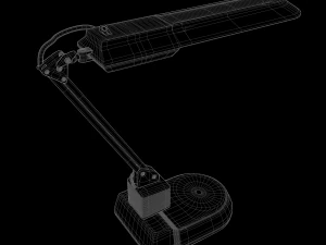 Rigged table lamp 3D Model