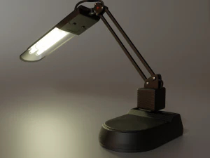 Rigged table lamp 3D Model