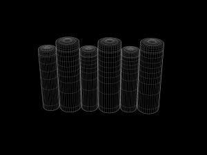 Batteries aa and aaa duracell energizer panasonic 3D Model