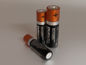 Batteries aa and aaa duracell energizer panasonic 3D Model