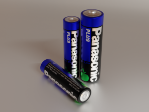 Batteries aa and aaa duracell energizer panasonic 3D Model
