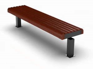 panchina vecchia Modello 3D