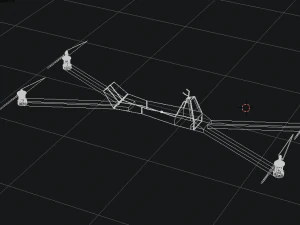 bike fly lowpoly 3D Model