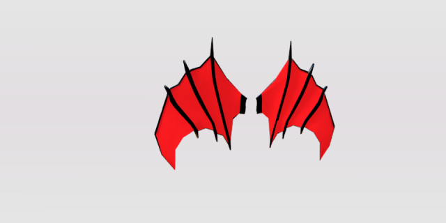 wings 3D Model .c4d .max .obj .3ds .fbx .stl .blend 