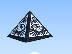 illuminati pyramid lowpoly 3D Model
