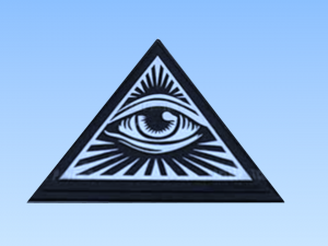 illuminati pyramid lowpoly Model 3D