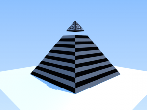 illuminati pyramid lowpoly Model 3D