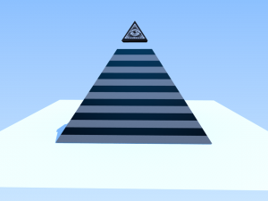 illuminati pyramid lowpoly Model 3D