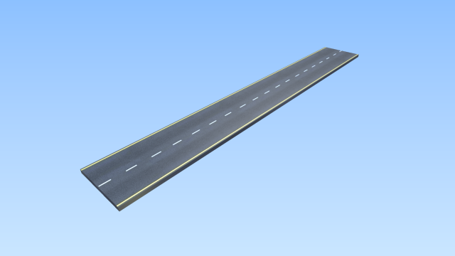 street simple lowpoly 3D Model .c4d .max .obj .3ds .fbx .stl .blend 