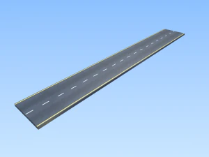 ストリートシンプルなローポリ 3Dモデル