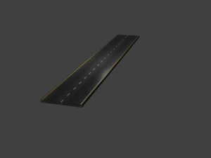 ストリートシンプルなローポリ 3Dモデル