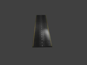 ストリートシンプルなローポリ 3Dモデル