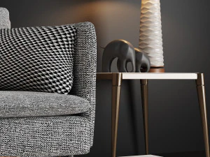 moderne interieurset91 3D Model