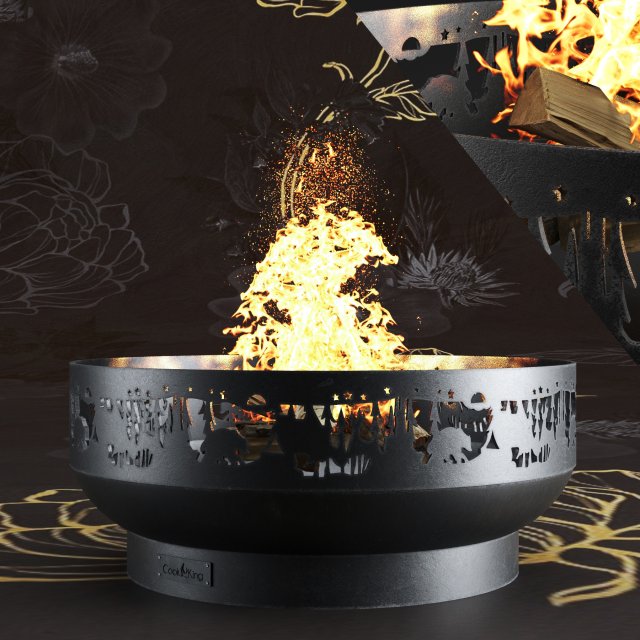 fire bowl-02-forest 3D Model .c4d .max .obj .3ds .fbx .stl .blend 