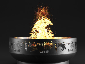 fire bowl-02-forest 3D Model
