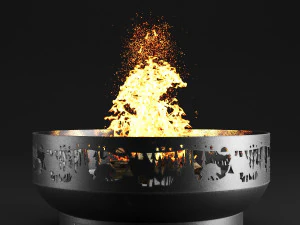 fire bowl-02-forest 3D Model