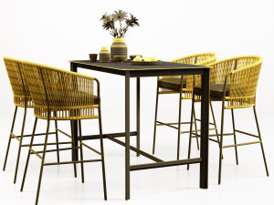 modern furniture set 501 3D मॉडल