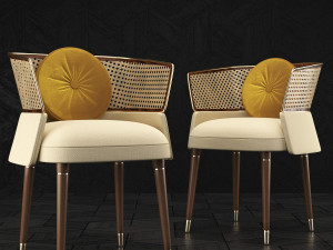 modern furniture set 445 3D Model