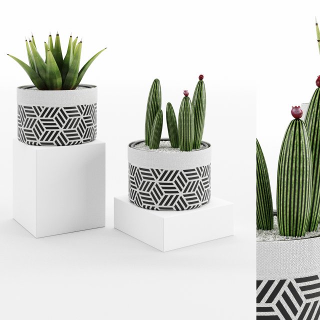 decorative vase 432 003 3D Модель .c4d .max .obj .3ds .fbx .stl .blend 