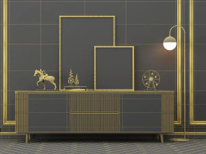 modern interior set 112 3D Model